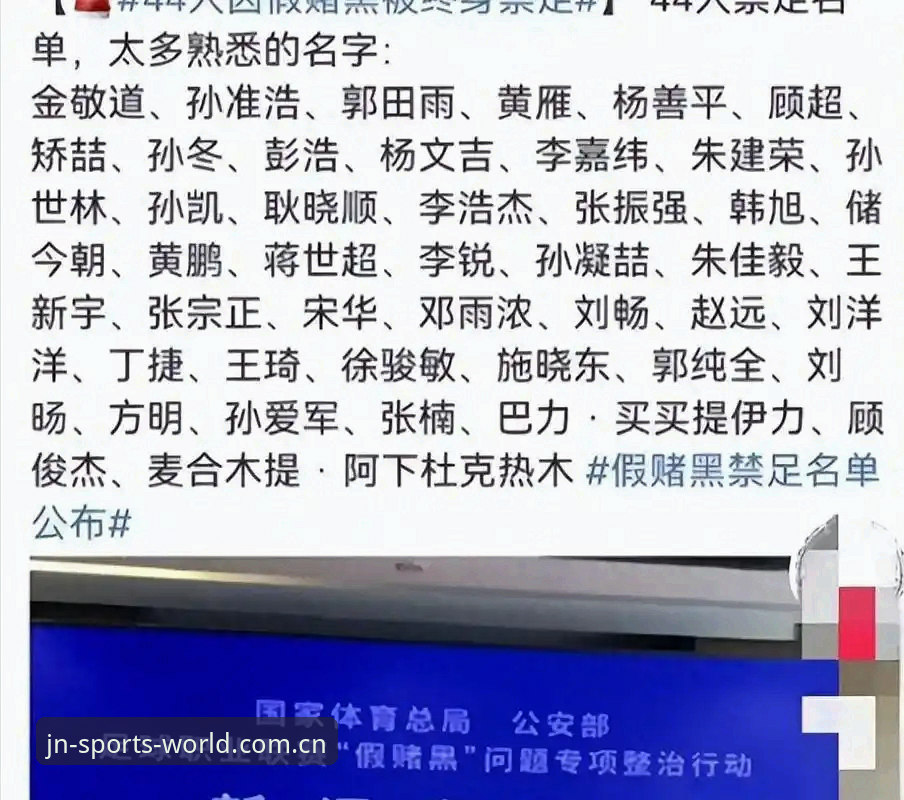 中国足球第三批禁足名单全面解析：17人终身禁赛背后的行业深层问题
